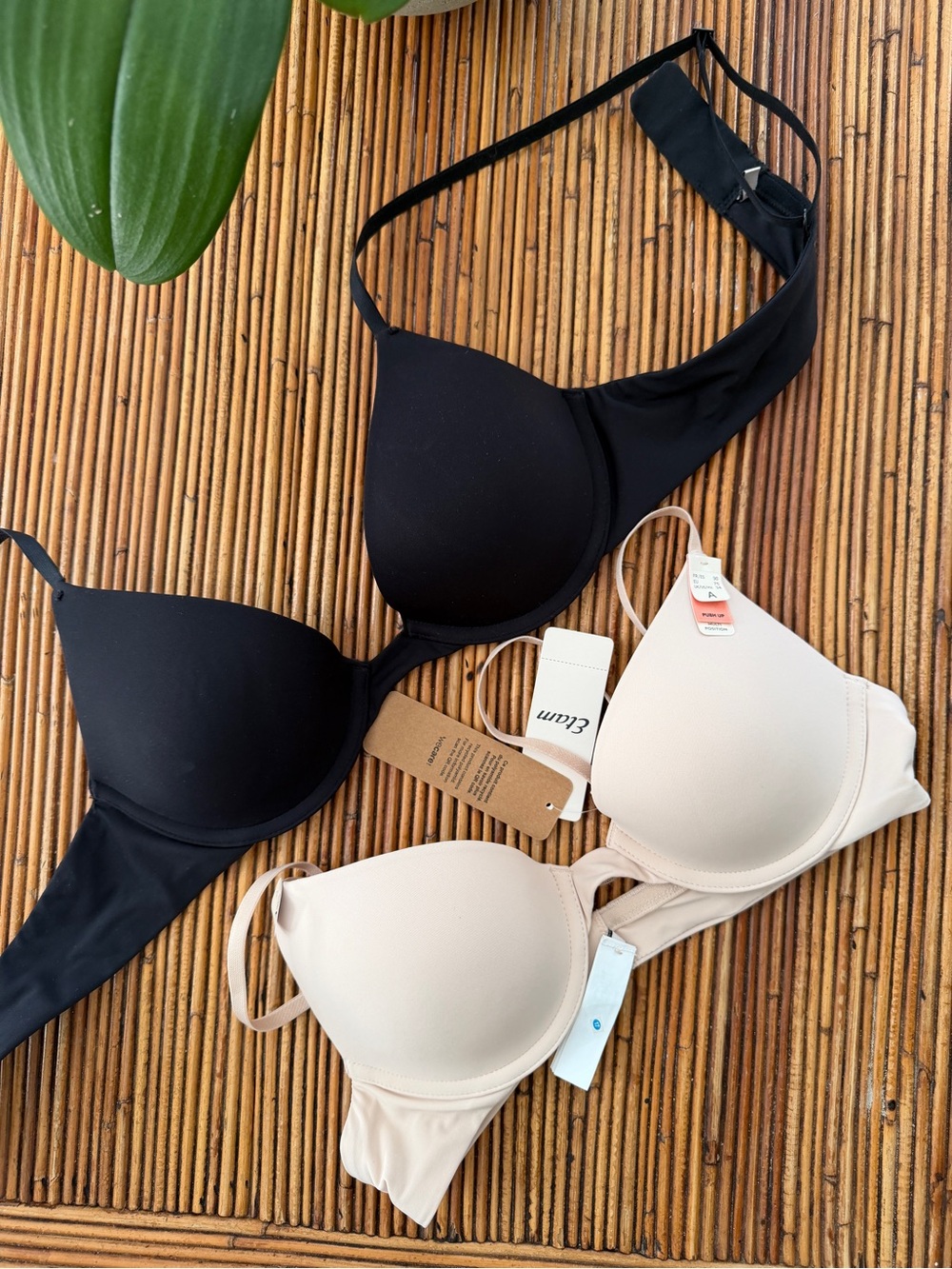 Classic push up Bra - Black & Cream by Etam ( France )🇫🇷
